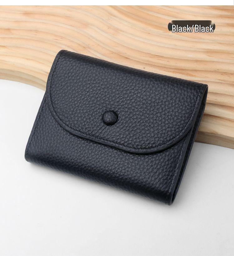 Compact Lychee Grain Coin Pouch: Multifunctional, Soft, Large Capacity Card Holder Wallet