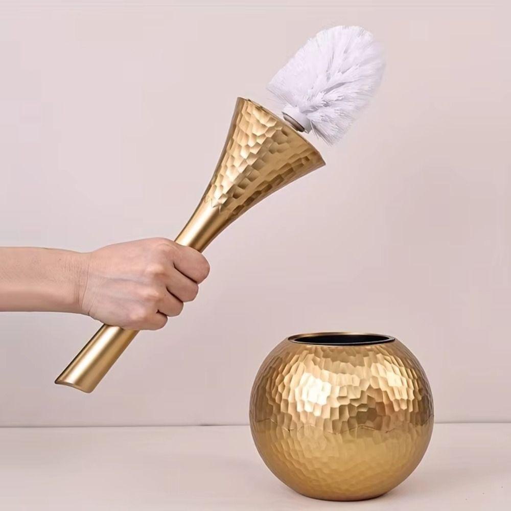 Detachable Head Toilet Brush Set Light Luxury Floor Toilet Cleaning Tool  WC Maintenance