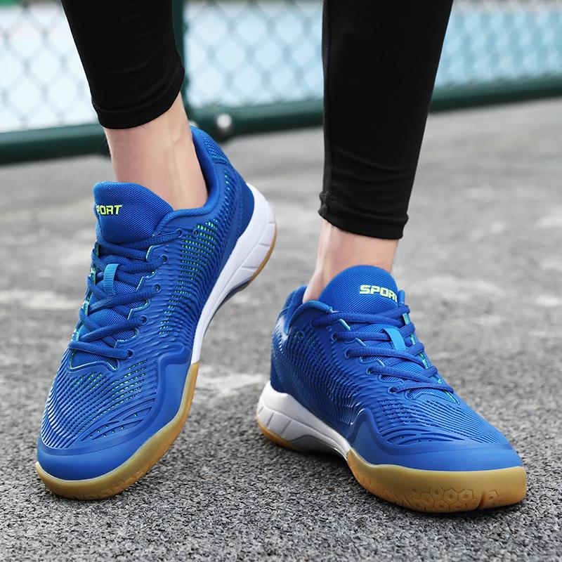 36-45 Couple Plus Size Shock-absorbing Anti Slip Wear-resistant Breathable Fashionable Sports Tennis Shoes Badminton Shoes