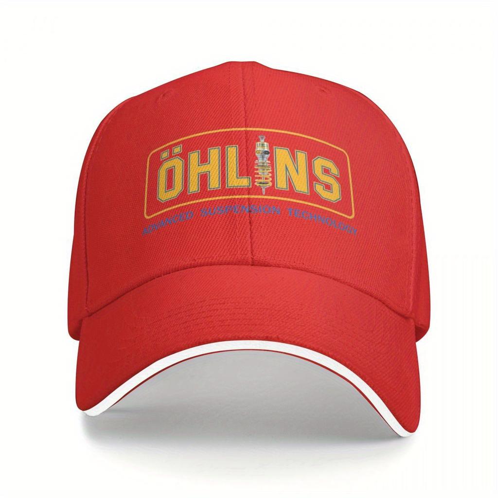 Berretto da Baseball Vintage Ohlins Racing Stiloso Fresco Sport all'Aperto Hip Hop Cappelli Unisex Uomo Vestibilità Regolare Berretto Snapback Stile Retrò