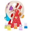 Wooden Animal Ferris Wheel: Hand-Cranked, Educational Toy for Toddler and Parent-Child Play
