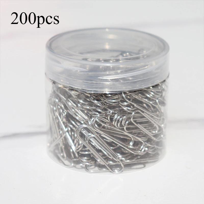 28mm Colored Metal Paper Clip Creative Bookmark Office Stationery Cartoon Anti Rust Pin Return Type Needle