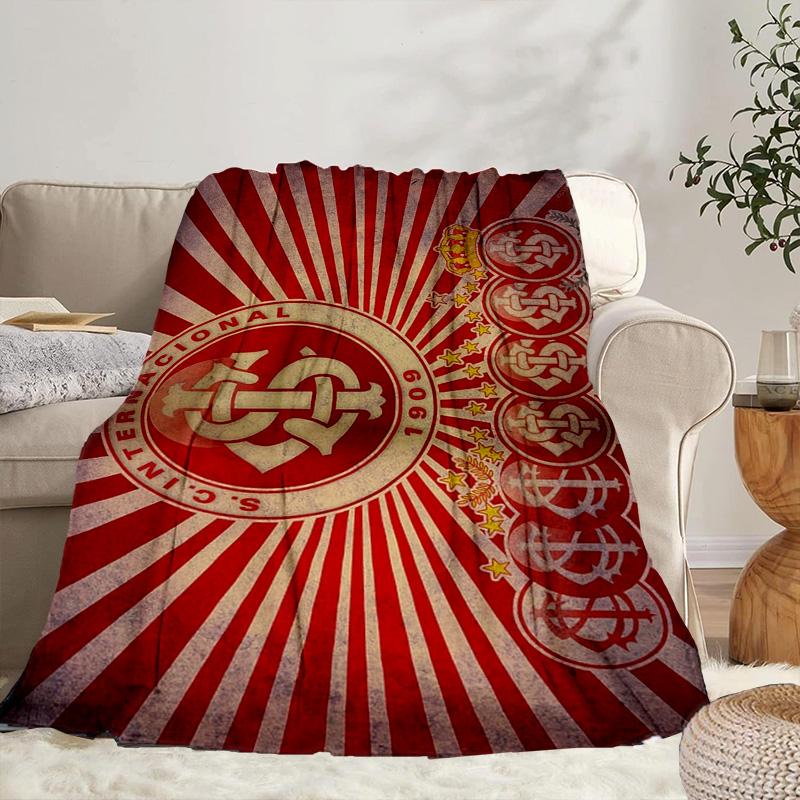 Intercontinental Football Crest Portable Blanket/Soft Blanket Bedding Blanket Suitable for Travel Camping Living Rooms Offices Sofas Fan Gifts