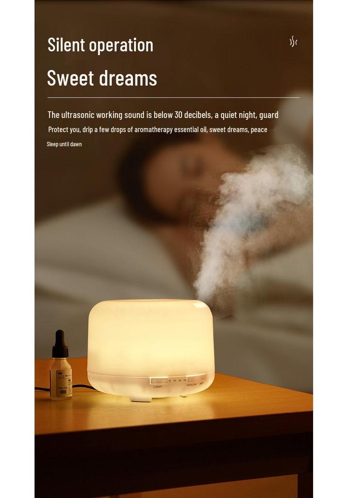 500ml Large Mist Humidifier & Essential Oil Diffuser for Home