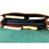 Leather messenger bag laptop Work computer shoulder Briefcase Satchel