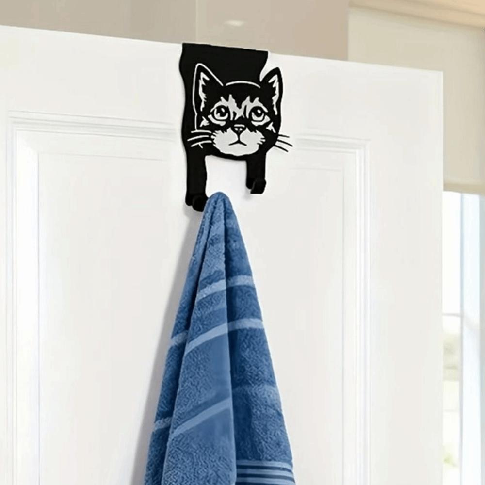 Rustproof Metal Cat Hooks Space Saving Coat Hat Bag Holder Stylish Wall Hanger  Bedroom