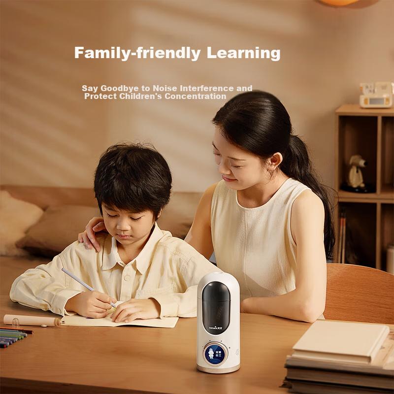 Intelligent AI Fully Automatic Pencil Sharpener, Electric Pencil Sharpener with Large Diameter, Thick Barrel, Large Triangle, Quiet Operation