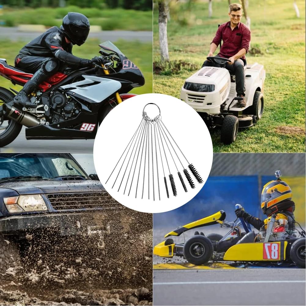Motorcycle Carburetor Cleaning Tool Set - Made of Aluminum + Stainless Alloy + Nylon,