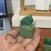 Funny Rechargeable Croaking Frog Keychain Duck Fidget Toy for Students Office Desktop Anxiety Relief Use