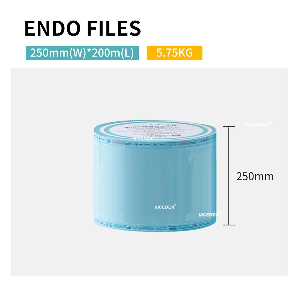 Niceden 14 Inches Hot Selling Medical Devices Packaging Pouch Dental Steam Eto Autoclave Heat Sealing Sterilization Flat Rolls Reel
