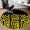 1pc Zebra Stripes Office Round Area Rug, Indoor Mat Suitable ForOffice, Under Office Chairs Bedroom Living Room Home Decor, Room Deco 060