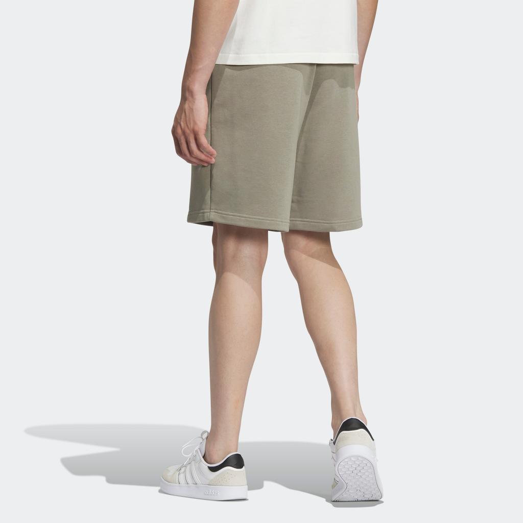 Adidas Neo Essentials Shorts With Plain Logo Unisex Shorts Pebble-Silver-Grey IA4968