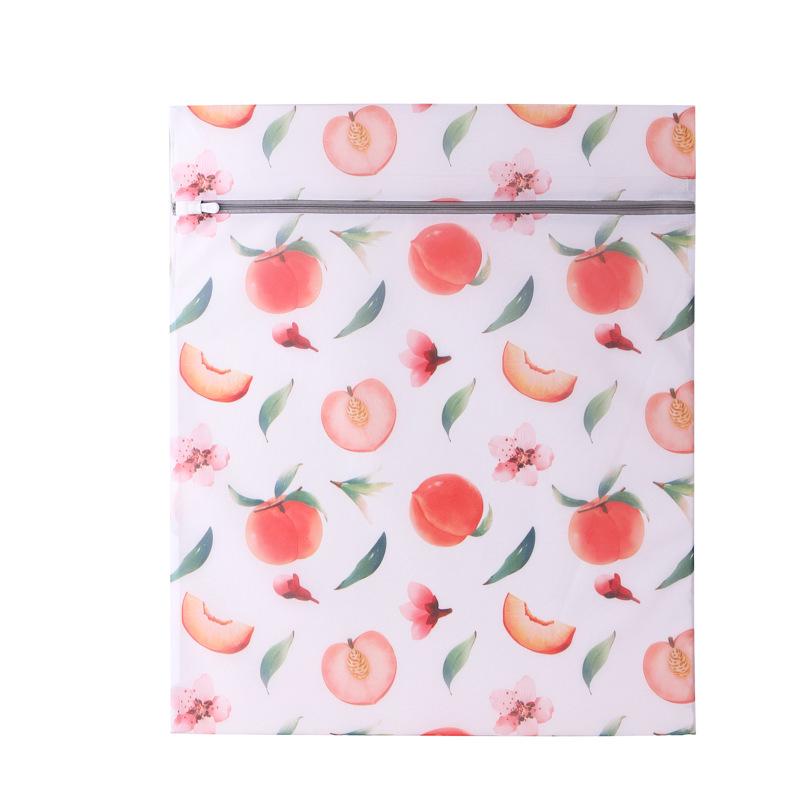 Tvättnät med persikotryck, trasselfritt, för maskintvätt av underkläder och behåar