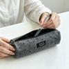 Polka Dot Pencil Case Gray Stationery Bag High Quality Pencil Pouch  School Supplies