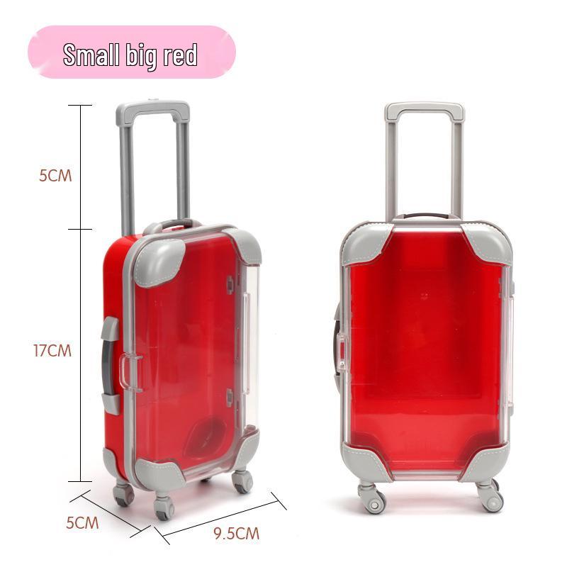 Compact Clear Cosmetic Trolley Case with Universal Wheels, Large Capacity, Thickened for Eyelash and Desktop Decor
