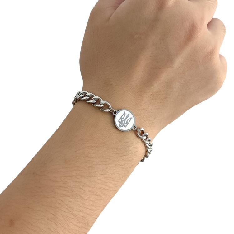 

Ukraine Bracelet Adjustable Pendant Chain Bracelet Ukrainian Wristband Bangle