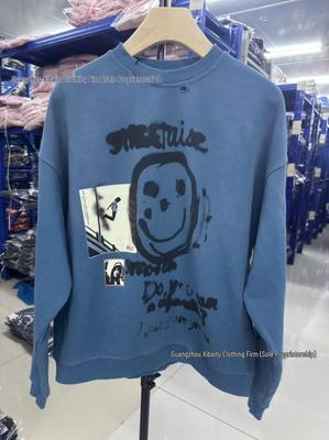 Play Hollywood 26SS Distressed Retro Spray Paint Sweatshirt