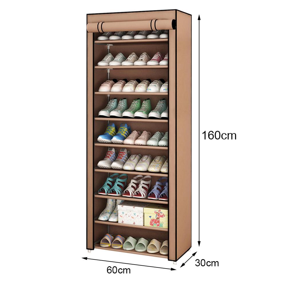 

Multi-layer Shoe Cabinet Space-saving Shoe Organizer Shelf Home Dorm Storage Closet Dustproof Shoes Rack