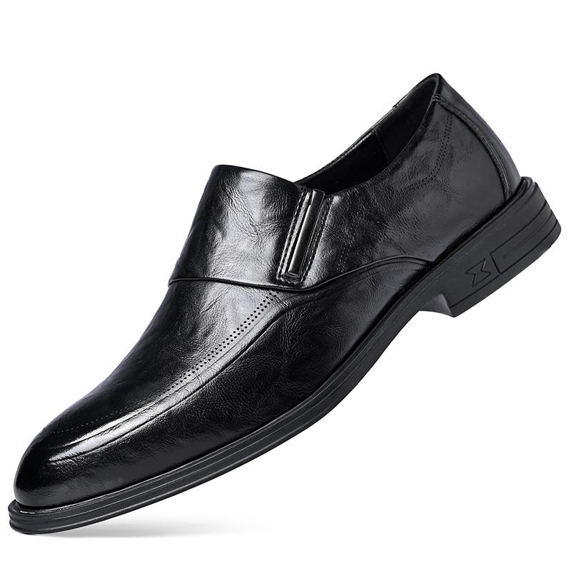 Chaussures d'affaires en cuir pour hommes nouvelle tendance cuir fait main chaussures décontractées pour hommes chaussures en cuir pointues