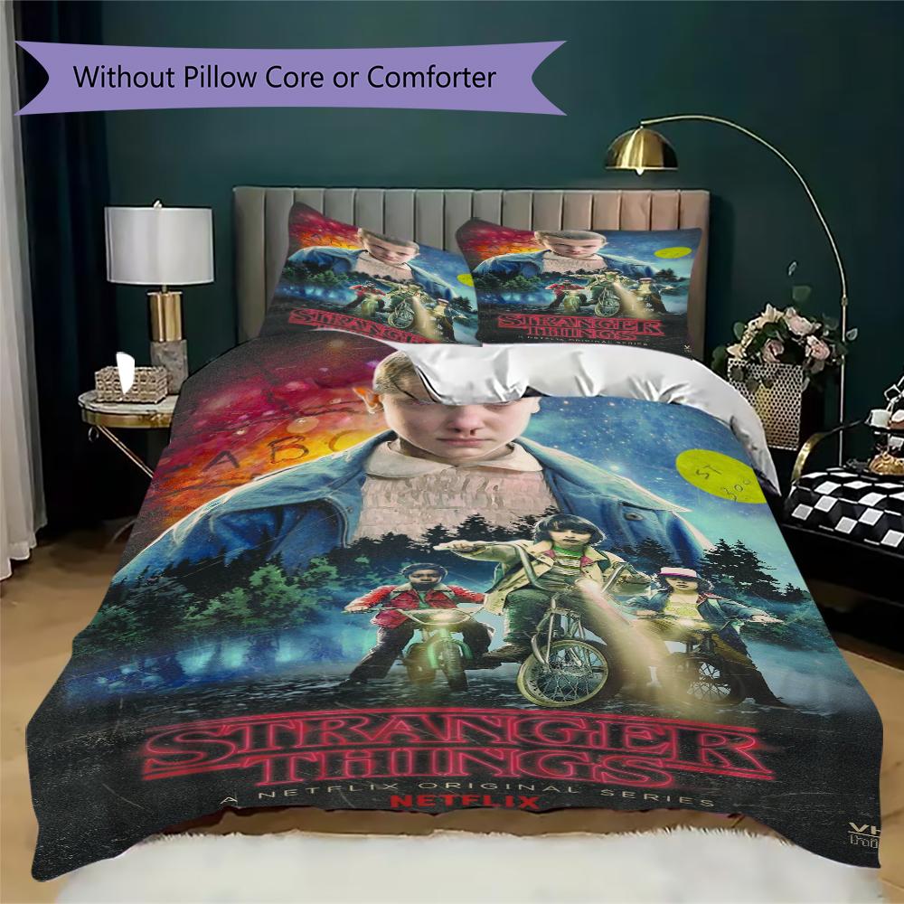 Stranger Things Monster Adventure Bedding 1 Duvet Cover 2 Pillowcase Without Core Without Core Bedding Set Duvet Cover And Pillowcase