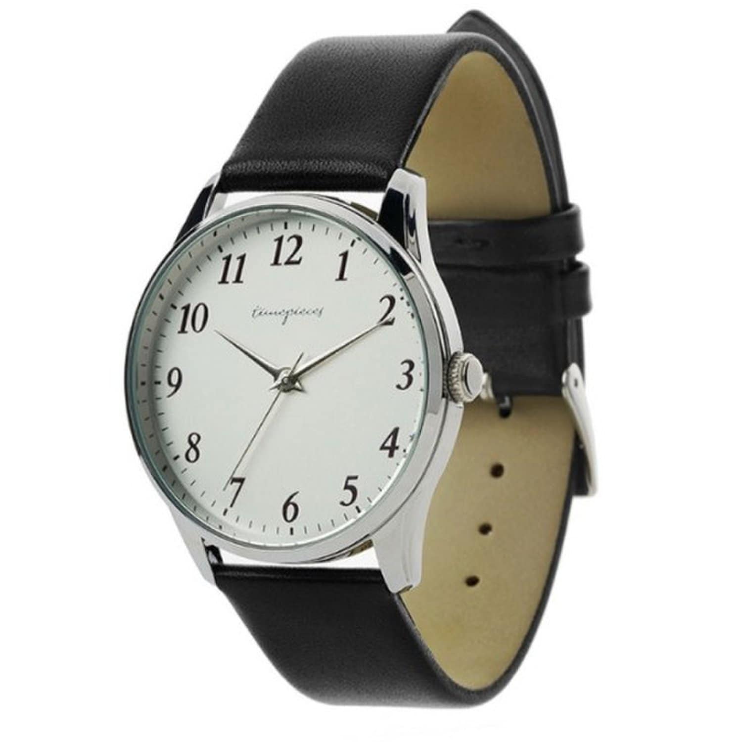 [LLOYD] Arabic Index Black Men s Leather Watch LL1G25901ASB