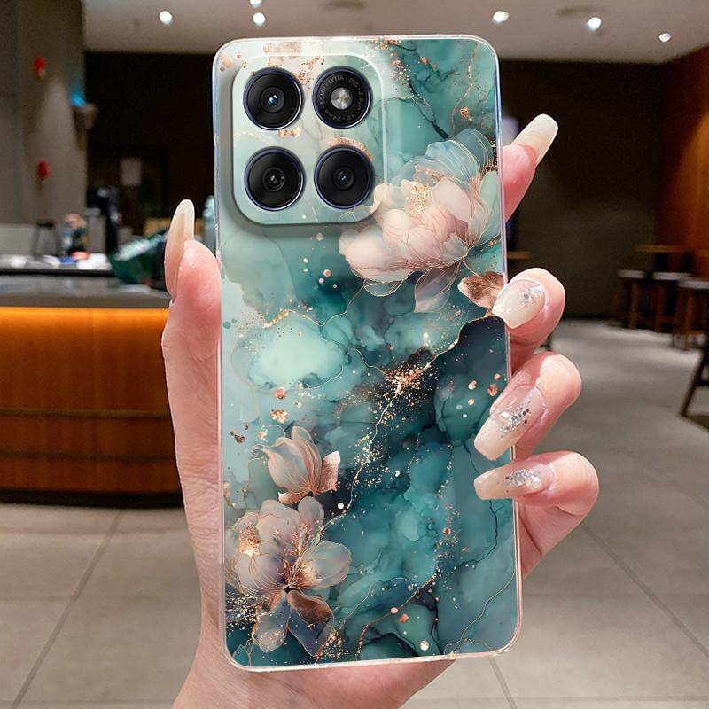 Phone Case For Motorola Edge 60 Fusion/Edge 60/Edge 60 Pro/Edge 60s Soft TPU Clear Unique Cute Painted Casing Anti-fall Cover
