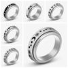 Vintage Jewelry Freely Spinning Stainless Steel Anti Stress Biker Punk Anxiety Rings Spinner Fidgets Rings Rotatable