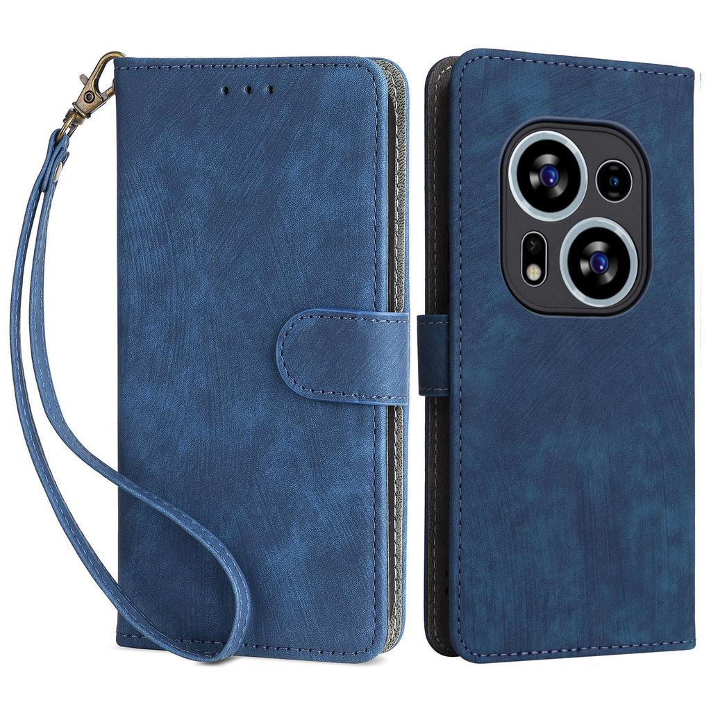 For TECNO Phantom X2 5G/X2 Pro 5G RFID Blocking Phone Case Folio Flip Leather Wallet Stand Cover with Strap