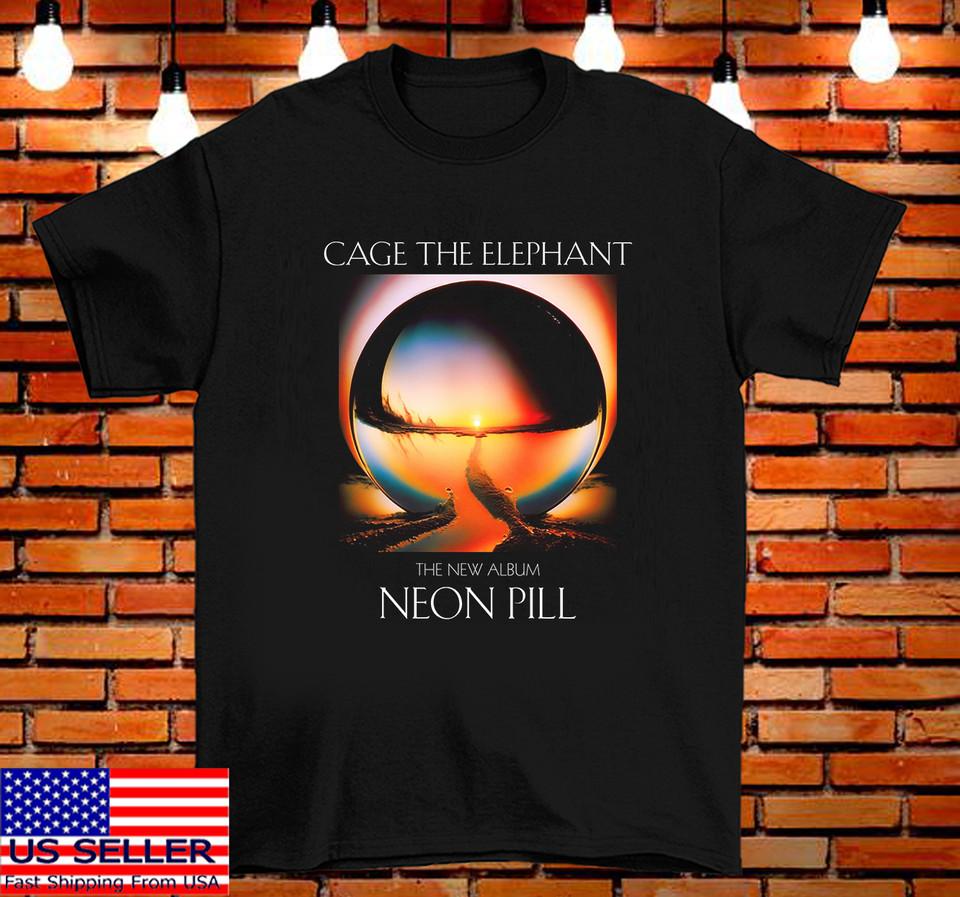 Cage the Elephant The New Album Neon Pill 2024 T Shirt Full Size S-5XL Unisex T-Shirt L