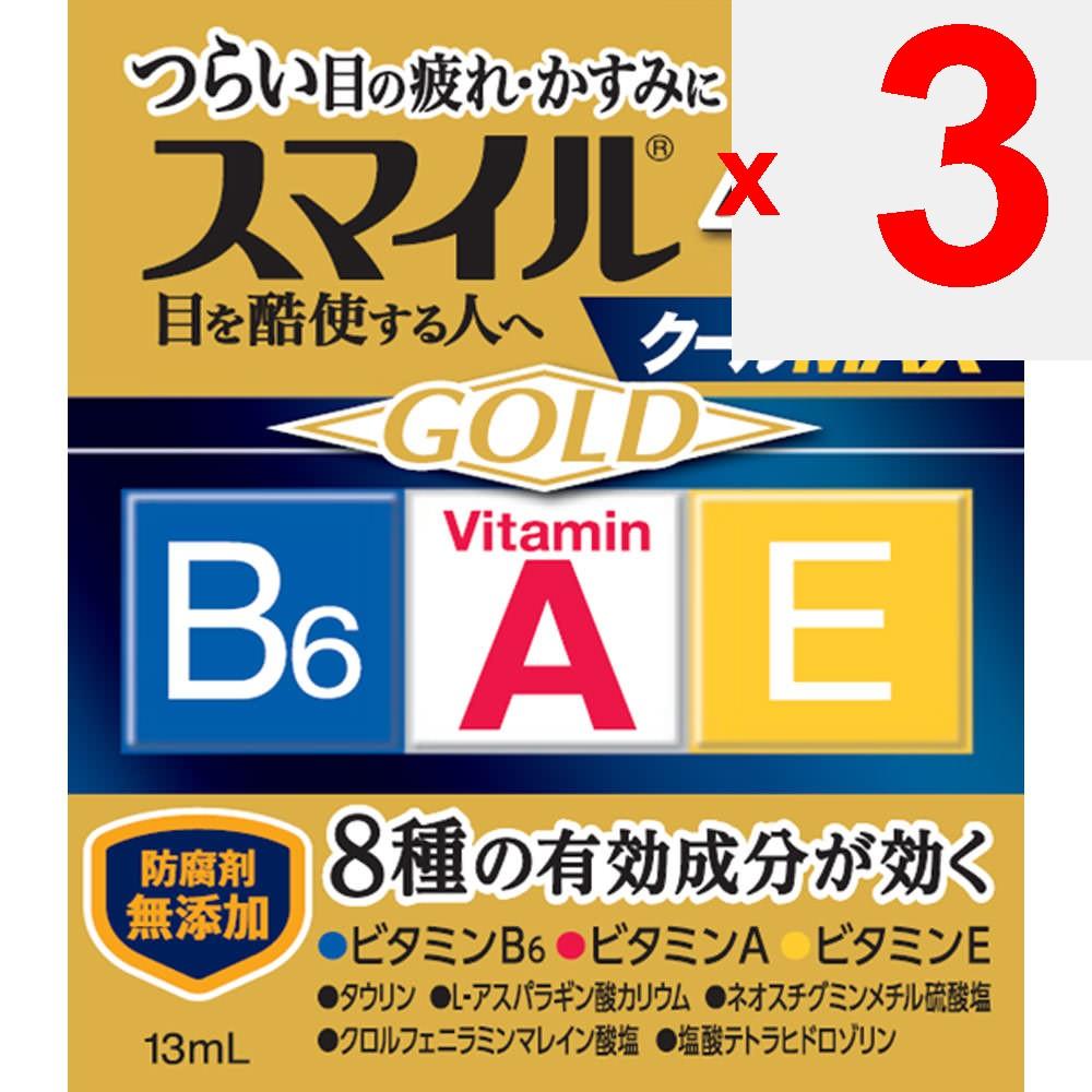 LION Smile 40EX Gold Cool MAX 13ml Eye Strain & Fatigued Eyes Eye Drops Indications: - Eye fatigue - Blurred vision (e.g., when experiencing excessive