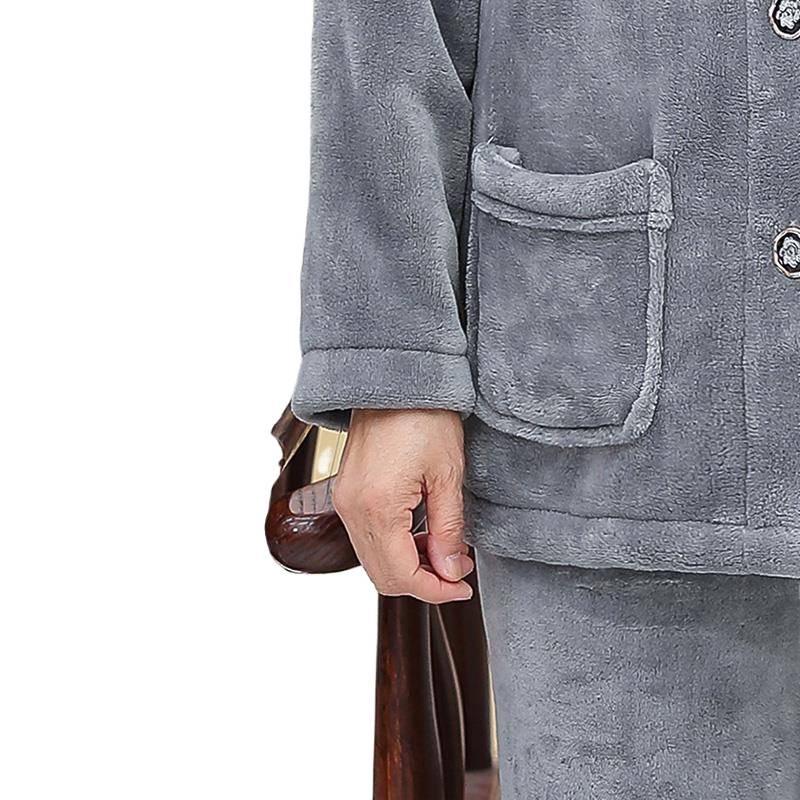 Gemütliches Samt-Flanell-Pyjama-Set für Damen - Warme Herbst-/Winterbekleidung