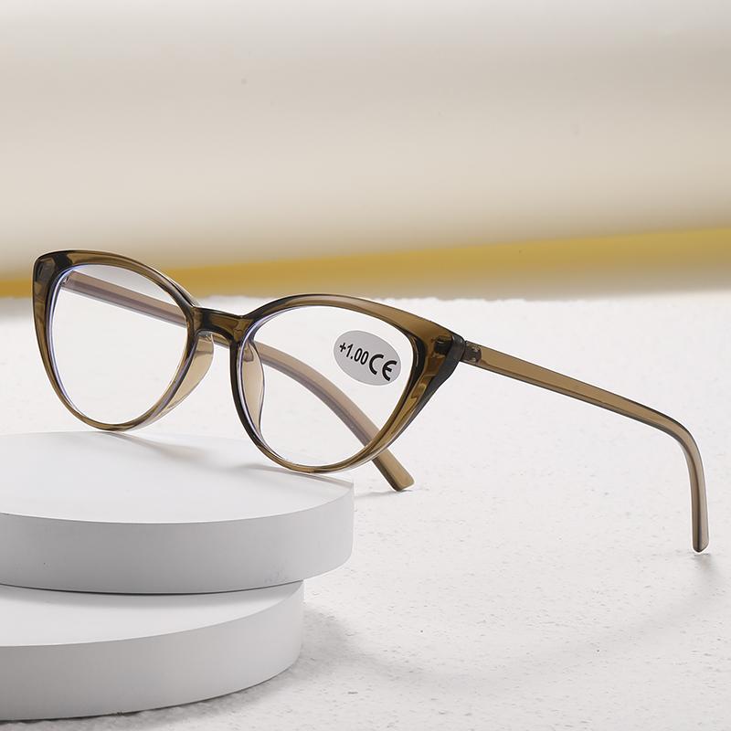 Anti Blue Light Cat Eye Women Reading Glasses Plastic Presbyopia Hyperopia Men Reading Eyewear Eyeglasses +1.0 +1.5 +2.0 +2.5