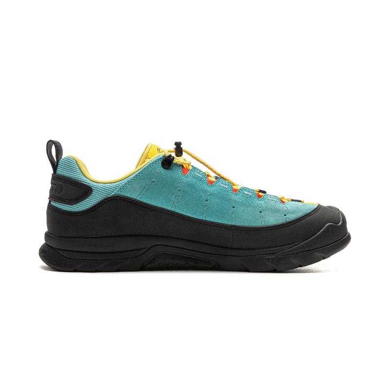 New LiNing CF Tracing, Forest Grace Cushioning, Abrasion Resistant Grip Low Top Hiking Shoes Unisex Blue Black AHTV029-1