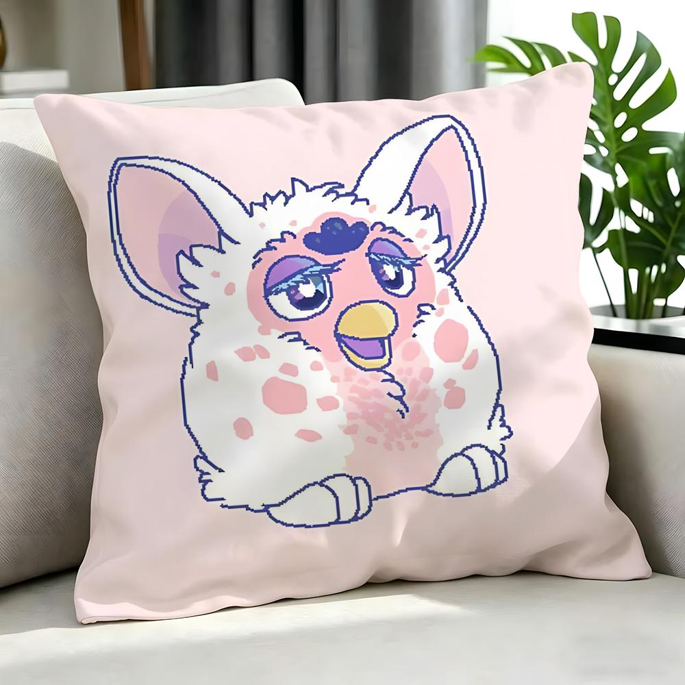 cute Furby Cushion Cover Cushion Cover Set Pcs x x x Pillowcase Decorative Sofa Home Decor