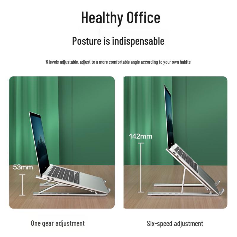 Jichuan Foldable Adjustable Aluminum Laptop Stand