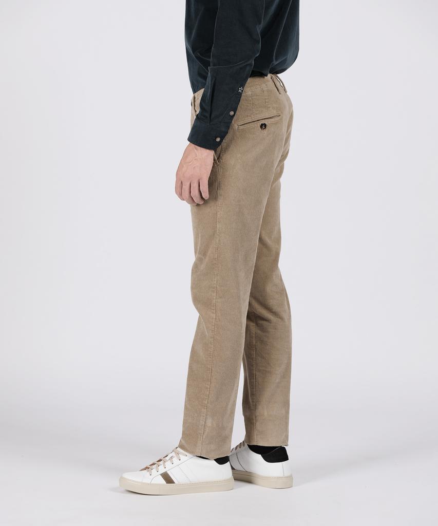 PANICALE Beige Corduroy Regular Fit Pants