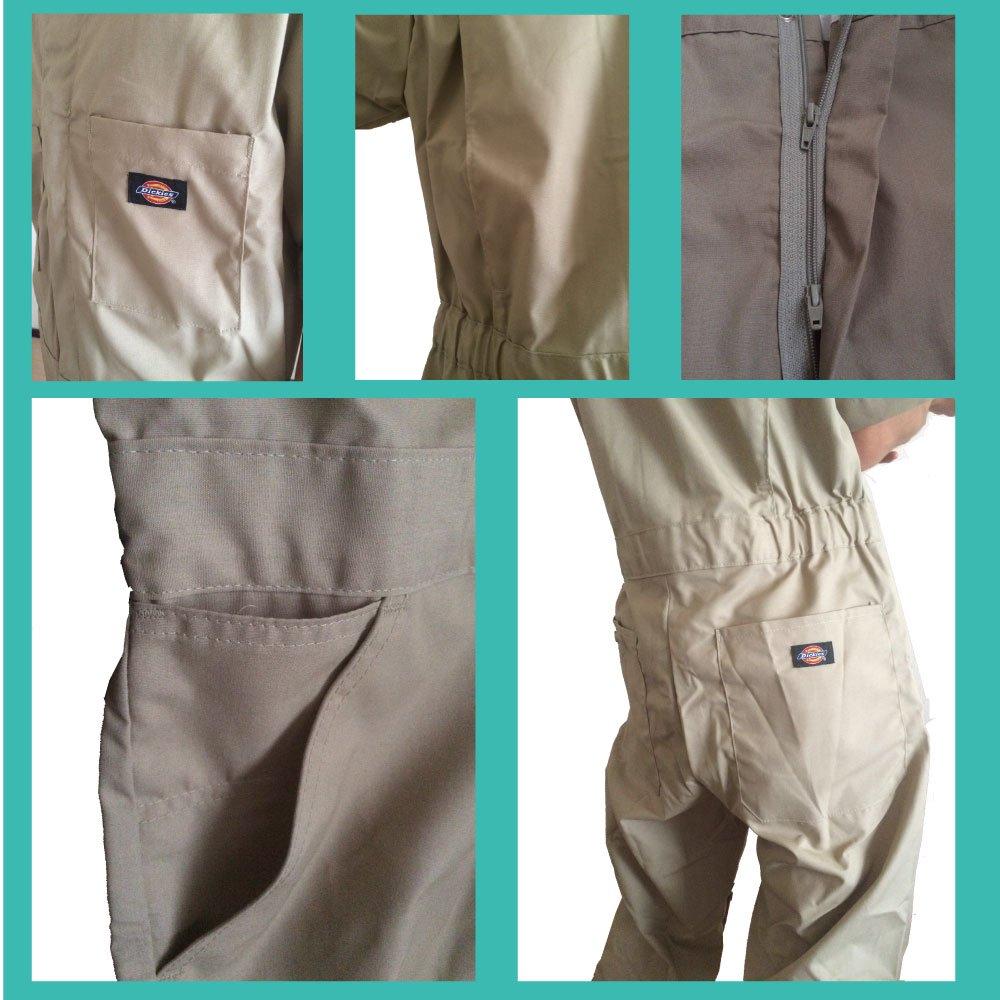 Dickies Short Sleeve Coveralls "33999" Color: Gray Size: L (Cash On Delivery Available)