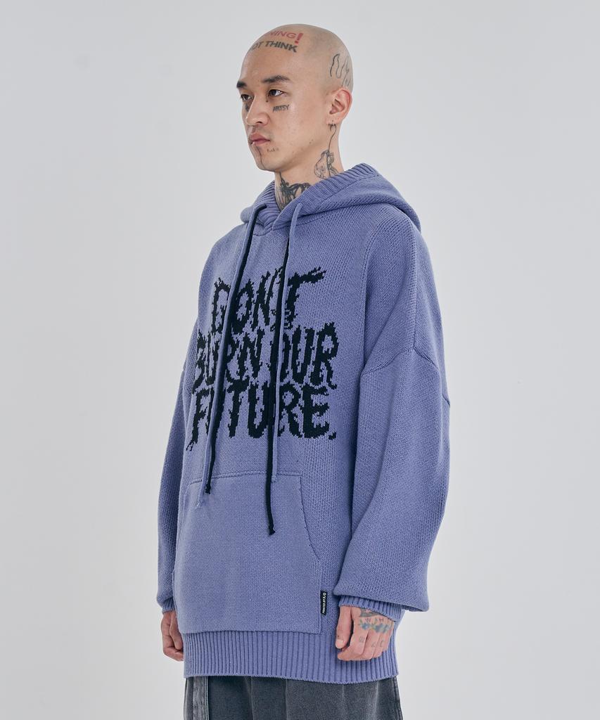 AJOBYAJO [Pba] Dbof Wool Knit Hoodie [Lilac]