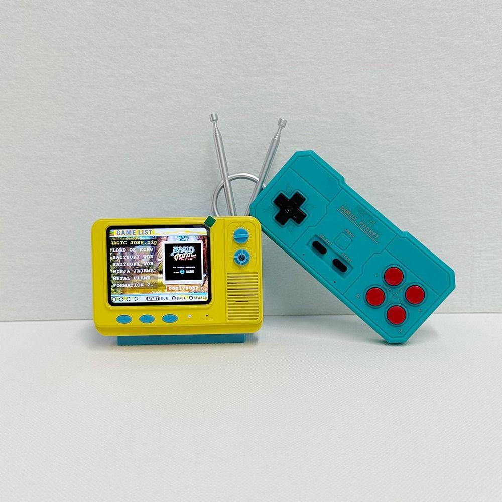 3.0 Inch Screen Retro Bookshelf TV Console Built-in 339 Games Mini Pocket Size Game Console GV300S Children Gits