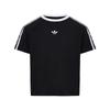 Originals Spitzenstreifen Sportstrick Kurzarm T-Shirt Kinder Oberteile KU3111