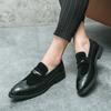 Brand Wedding Party Shoes Men Fashion Soft Moccasins Men Loafers Quality Leather Business Shoe Men Slip-On Commute Driving Shoes