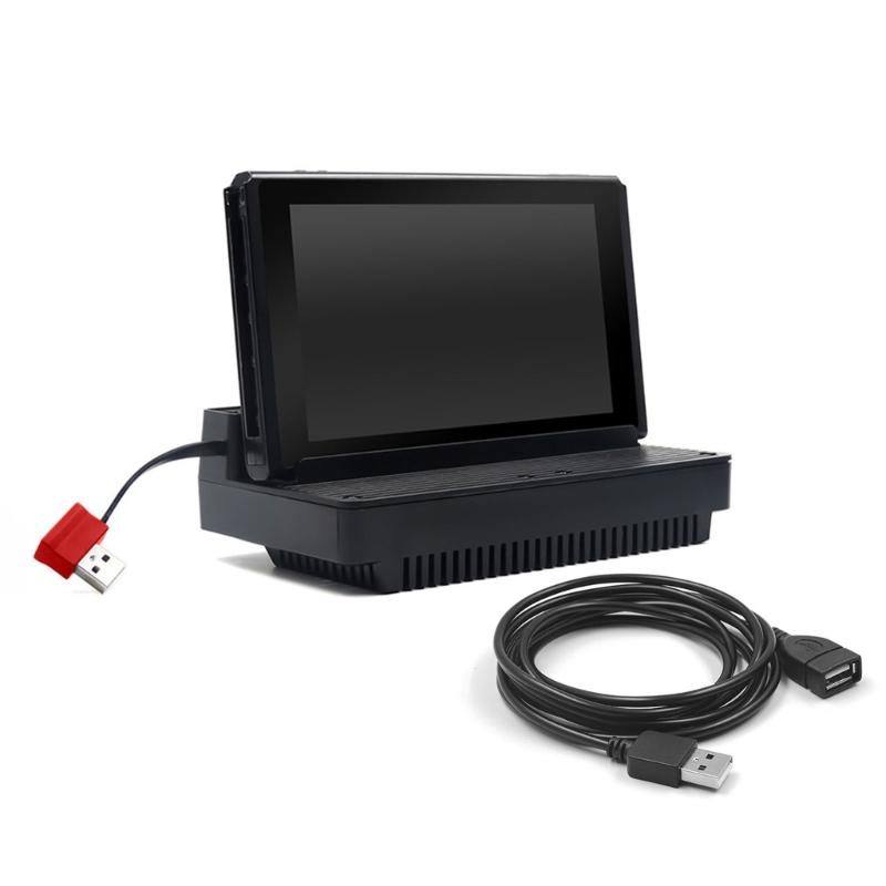 Console Cooling Fan Stand USB Docking Base with Build-in Cooling Fan Enhances Heat Dissipation for Host