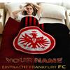1PC Eintracht Frankfurt Custom Name Patterned Flannel Blanket Suitable For All Seasons for Home Decor Warmth and Comfort Gifts Holiday Present