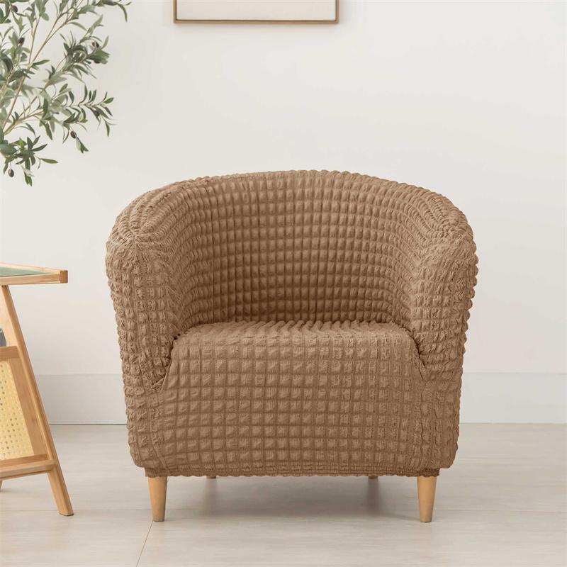 Solid Color Bar Club Sofa Cover Stretch Spandex Armchair Covers Single Seat Tub Couch Slipcover for Living Room Furniture Covers