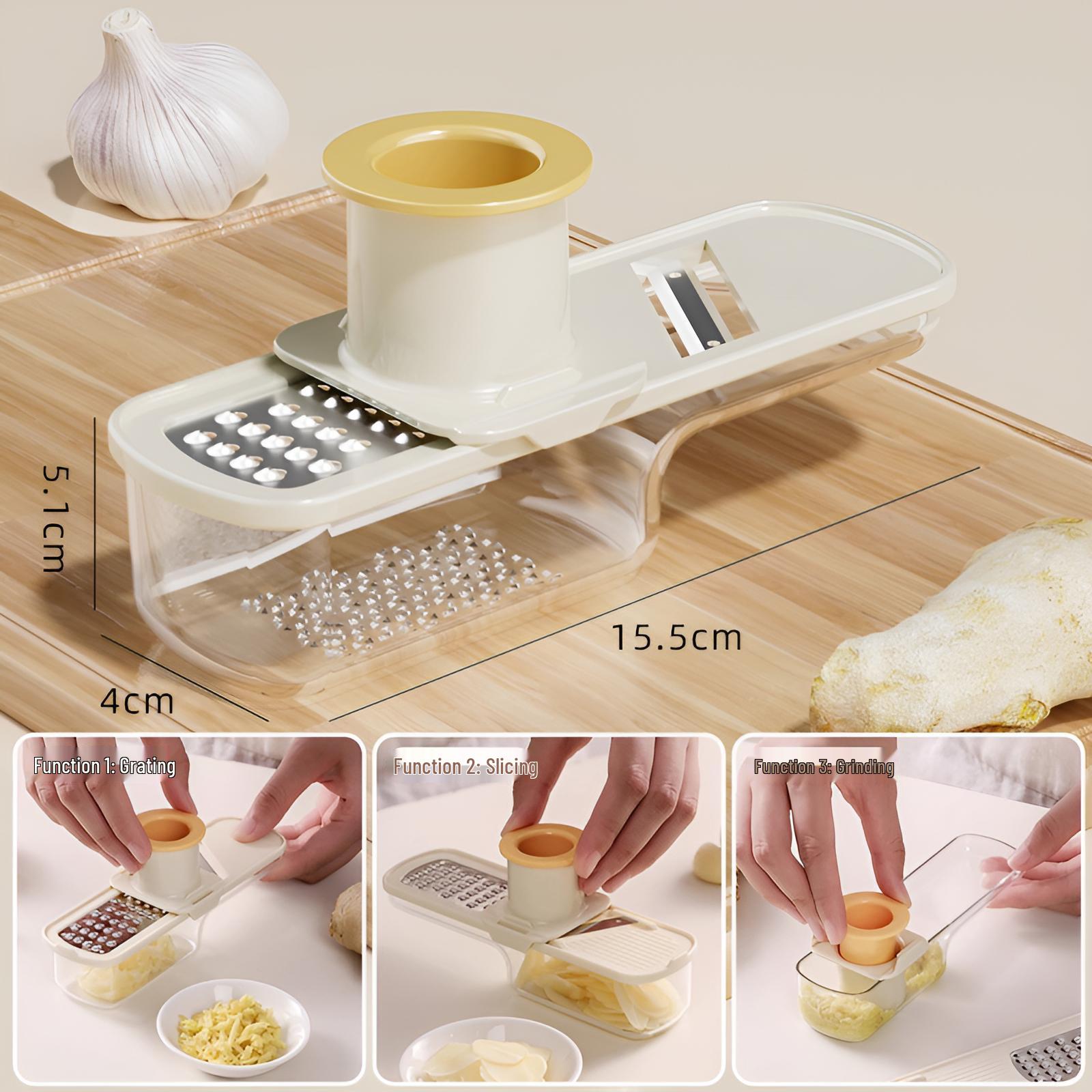 Manual Garlic and Ginger Mincer: Kitchen Tool for Grinding and Mashing Garlic and Ginger Garlic Mincer Tool