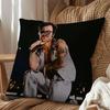 Federa Cuscino Harry Styles American Girls Federa Cuscino Copricuscino per Divano Soggiorno Adatto per Decorazione Casa Camera da Letto