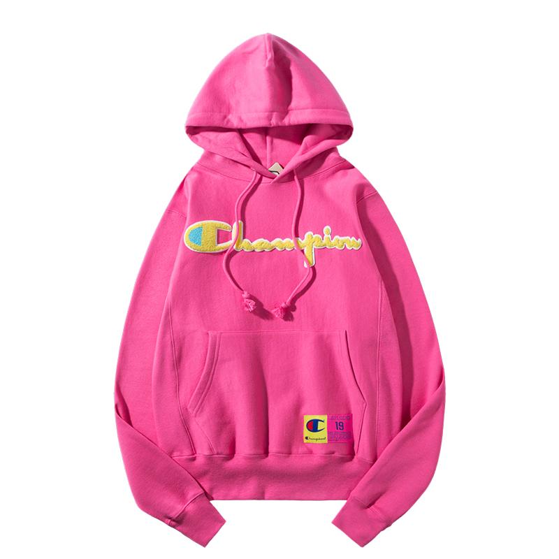 Champion Sweatshirts Unisex Hooded Thickened Regular GF68-Y08212-BKC