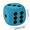 Jumbo 6pcs Soft Foam Dice Set - Vibrant, Fun & Durable Party Accessories for Birthdays, Christmas, Halloween & Gatherings - Assorted Colors