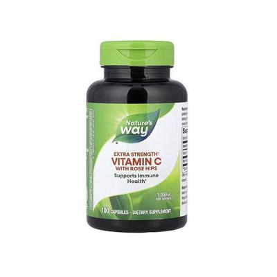 Extra Strength Vitamin C with Rosehips, 100 Capsules