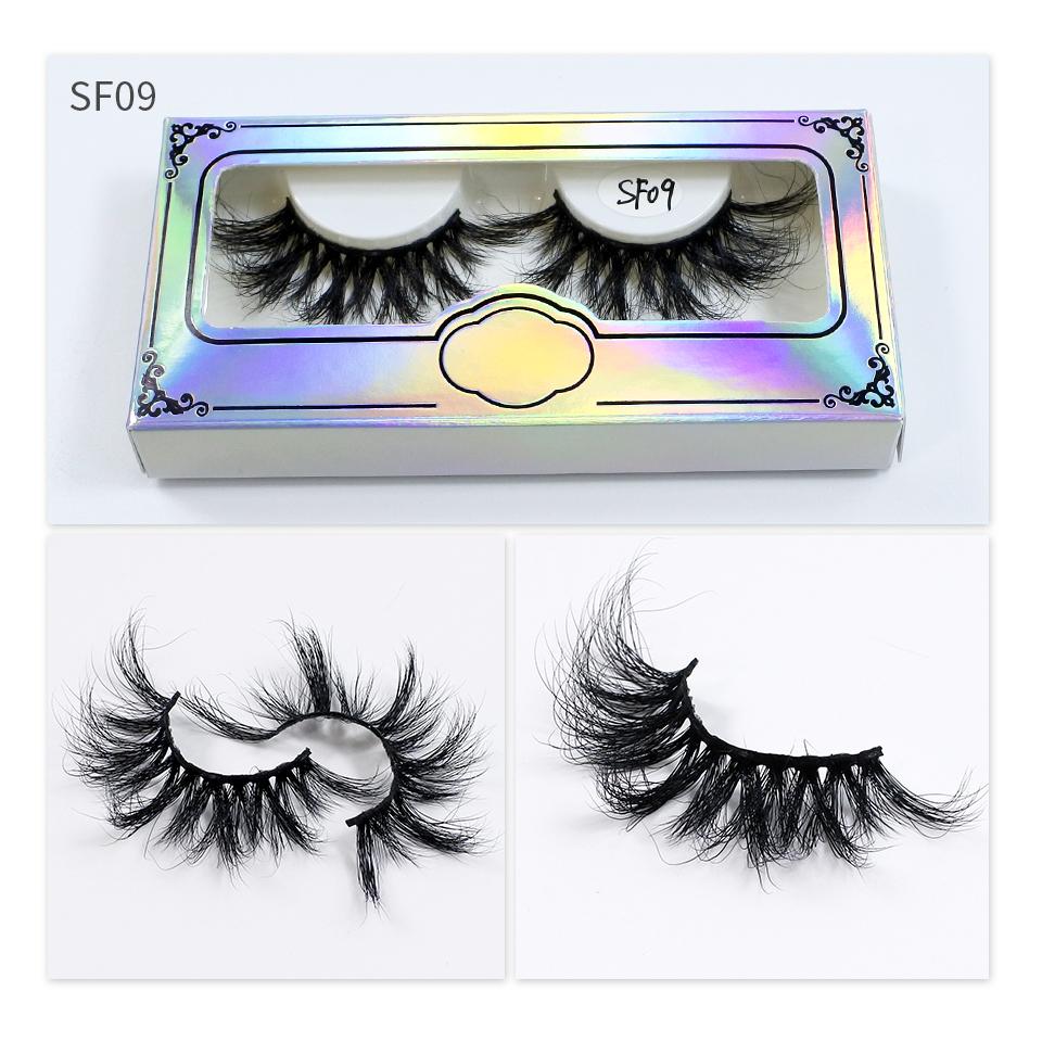 RED SIREN Fluffy Mink Lashes 25mm 27mm Long Thick 3d Mink Eyelashes Maquillaje